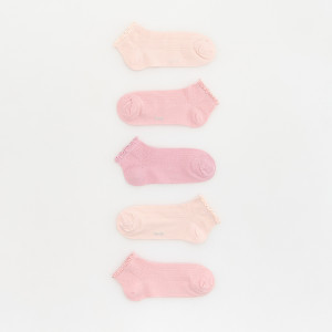 Skarpetki 5 pack - 37/39 - różowy - dziewczynki - Reserved - 838GX-38X