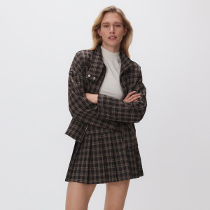 Spódnica mini z zakładkami - L - wielobarwny - damska - Reserved - 840HS-MLC