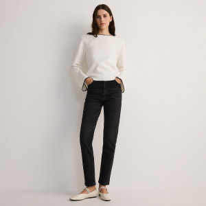 Jeansy slim fit - 34 - czarny - damska - Reserved - 8429B-99J