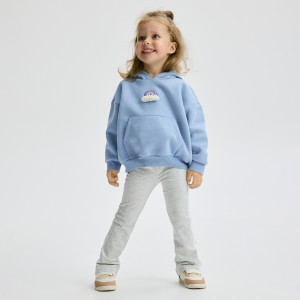 Spodnie z lampasami - 80 (9-12 m.) - jasnoszary - dziewczynki - Reserved - 846FF-09M