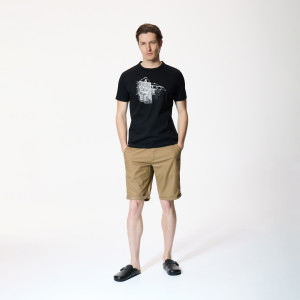 T-shirt slim z bawełny merceryzowanej - XXL - czarny - męska - Reserved - 846JM-99X
