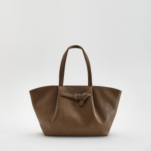 Torebka shopper - ONE SIZE - beżowy - damska - Reserved - 847FC-80X