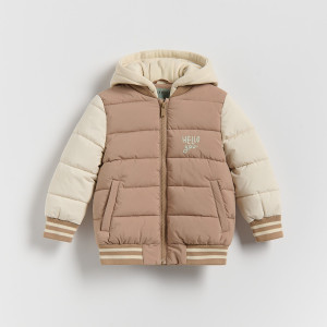 Kurtka bomber - 104 (3-4 lata) - beżowy - chłopcy - Reserved - 848HF-80X