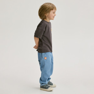 Jeansy relaxed fit - 86 (12-18 m.) - niebieski - chłopcy - Reserved - 849IS-50J