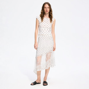 Spódnica w grochy - L - wielobarwny - damska - Reserved - 855HS-MLC
