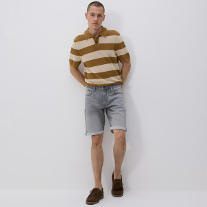 Szorty slim fit z zakładkami - 28 - jasnoszary - męska - Reserved - 8572H-09J