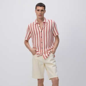 Jeansowe szorty straight - 36 - złamana biel - męska - Reserved - 8573H-01J