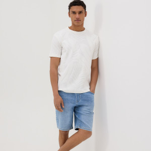 Jeansowe szorty jogger - 29 - niebieski - męska - Reserved - 8578H-50J