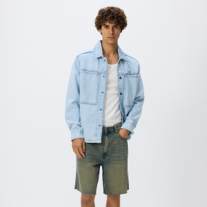 Jeansowe szorty straight - 29 - indigo jeans - męska - Reserved - 8581H-57J
