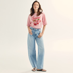 Jeansy barrel leg - 38 - niebieski - damska - Reserved - 861IU-05J