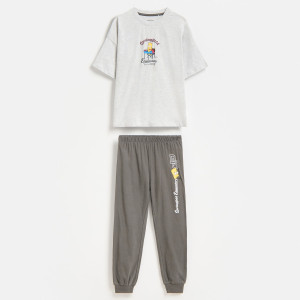 Piżama The Simpsons - 110/116 (4-6 lat) - jasnoszary - chłopcy - Reserved - 862JX-09M