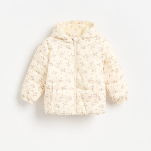 Pikowana kurtka z kapturem - 98 (2-3 lata) - wielobarwny - dziewczynki - Reserved - 863JQ-MLC