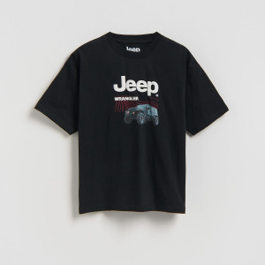 T-shirt Jeep - 116 (5-6 lat) - czarny - chłopcy - Reserved - 864IX-99X