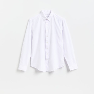 Gładka koszula slim fit - XXL - biały - męska - Reserved - 865JW-00X