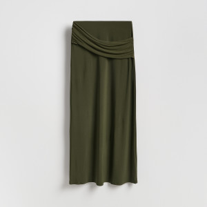 Spódnica z szarfą - L - jasny zielony - damska - Reserved - 869HS-97X