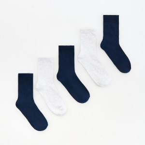 Skarpetki 5 pack - 37/39 - granatowy - chłopcy - Reserved - 874JX-59X