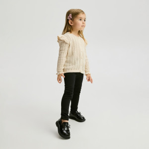 Ocieplane legginsy - 80 (9-12 m.) - czarny - dziewczynki - Reserved - 876FF-99X