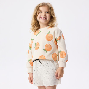 Szorty w groszki - 80 (9-12 m.) - złamana biel - dziewczynki - Reserved - 876HN-01X