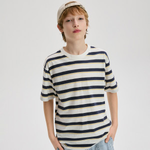 Bawełniany t-shirt 3 pack - 116 (5-6 lat) - złamana biel - chłopcy - Reserved - 879HR-01X