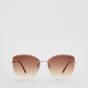 Okulary przeciwsłoneczne - ONE SIZE - oliwkowy - damska - Reserved - 881ID-91X