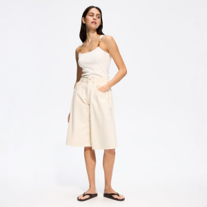 Jeansowe bermudy - 34 - kremowy - damska - Reserved - 882JH-02J