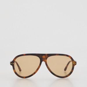 Okulary przeciwsłoneczne - ONE SIZE - brązowy - damska - Reserved - 883ID-88X