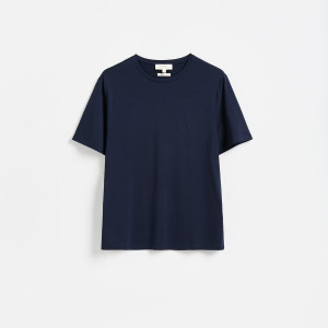 T-shirt regular z modalem - XL - granatowy - męska - Reserved - 883KS-59X