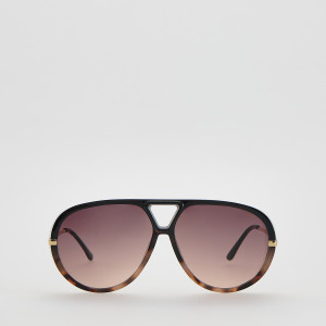 Okulary przeciwsłoneczne - ONE SIZE - pomarańczowy - damska - Reserved - 884ID-22X