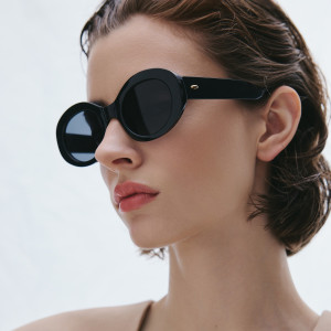 Okulary przeciwsłoneczne - ONE SIZE - czarny - damska - Reserved - 885ID-99X