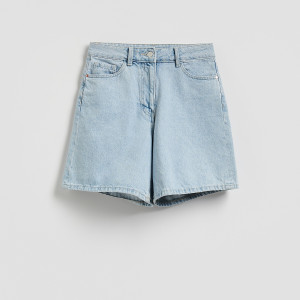 Jeansowe szorty - 34 - niebieski - damska - Reserved - 885IU-50J