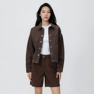 Jeansowe szorty - 34 - dark grey jeans - damska - Reserved - 885IU-89J