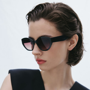 Okulary przeciwsłoneczne - ONE SIZE - ciemnobrązowy - damska - Reserved - 892ID-89X