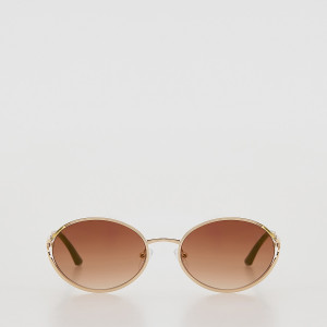 Okulary przeciwsłoneczne - ONE SIZE - złoty - damska - Reserved - 893ID-GLD
