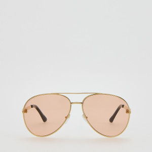 Okulary przeciwsłoneczne - ONE SIZE - złoty - damska - Reserved - 896ID-GLD