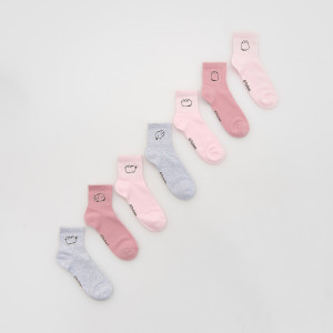 Skarpetki Pusheen 7 pack - 34/36 - wielobarwny - dziewczynki - Reserved - 901IH-MLC