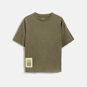 Bawełniany t-shirt - 116 (5-6 lat) - zielony - chłopcy - Reserved - 903HR-87X