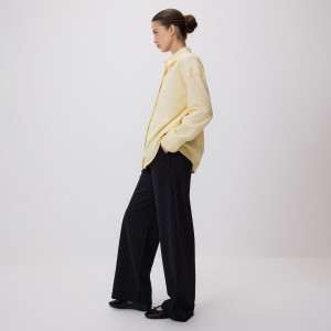 Spodnie z wiskozą - M - ciemnoszary - damska - Reserved - 903HS-90X