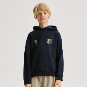 Bluza FC Barcelona Lewandowski - 116 (5-6 lat) - granatowy - chłopcy - Reserved - 904FJ-59X