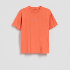 Bawełniany t-shirt - 158 (12 lat) - czerwony - chłopcy - Reserved - 908IX-33X