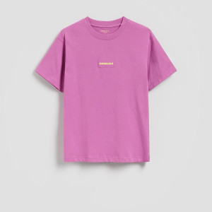 Bawełniany t-shirt - 164 (13 lat) - fioletowy - chłopcy - Reserved - 908IX-44X