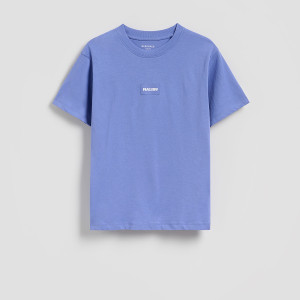 Bawełniany t-shirt - 134 (8 lat) - fioletowy - chłopcy - Reserved - 908IX-45X