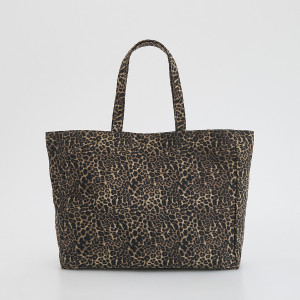 Torba shopper - ONE SIZE - ciemnobrązowy - damska - Reserved - 912CM-89M