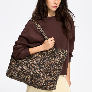 Torba shopper - ONE SIZE - ciemnobrązowy - damska - Reserved - 912CM-89M