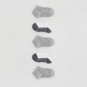 Skarpetki 5 pack - 19/21 - ciemnoszary - chłopcy - Reserved - 912JJ-90M
