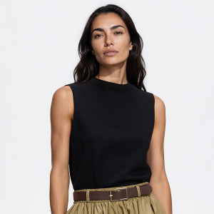 Bluzka z modalem - XL - czarny - damska - Reserved - 915KL-99X