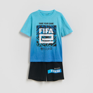 Piżama FIFA World Cup - 158/164 (12-13 lat) - niebieski - chłopcy - Reserved - 916JW-55X