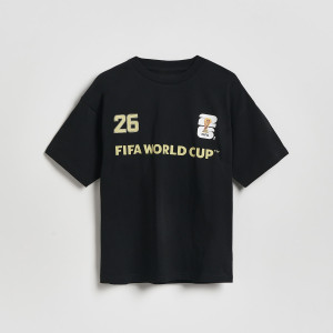 T-shirt FIFA World Cup - 170 (13-14 lat) - czarny - chłopcy - Reserved - 919IX-99X