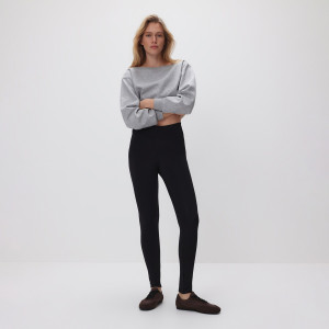 Gładkie legginsy - S - czarny - damska - Reserved - 921HS-99X