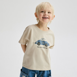 Bawełniany t-shirt 3 pack - 116 (5-6 lat) - złamana biel - chłopcy - Reserved - 922HR-01X