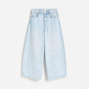Jeansy super baggy - 164 (13 lat) - niebieski - dziewczynki - Reserved - 927KZ-05J